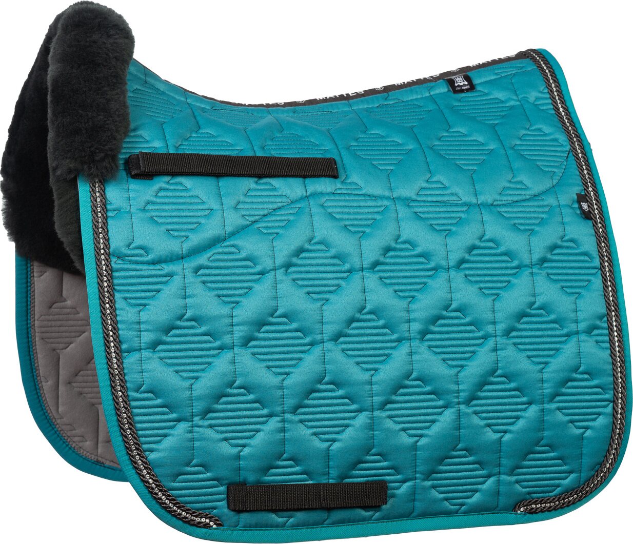 Mattes SS25 Sheen Diamond satulahuopa lampaankarvalla Petrol