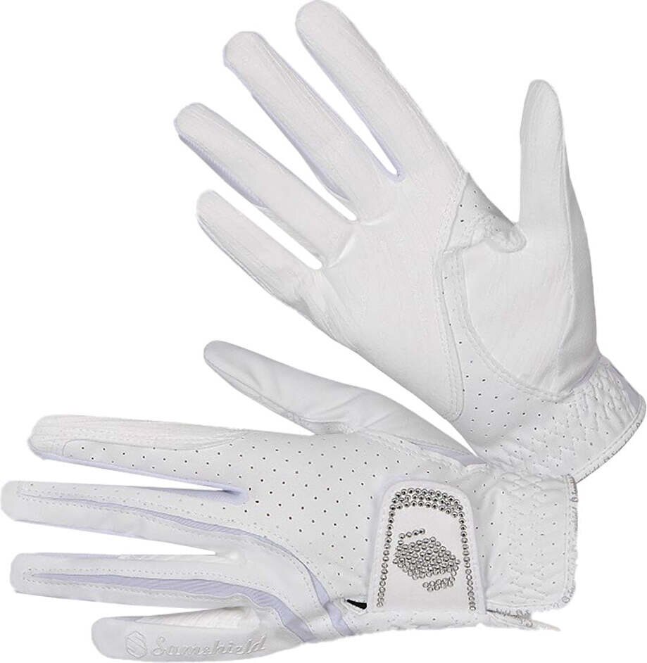 Samshield V Skin swarovski ratsastushanskat Valkoinen