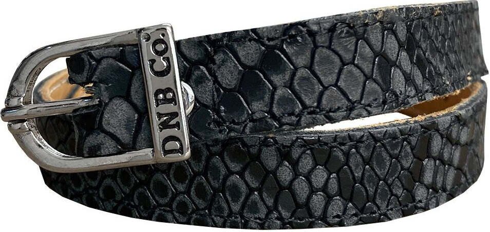 DeNiro Wrat Calfskin kannusremmit Regal Black