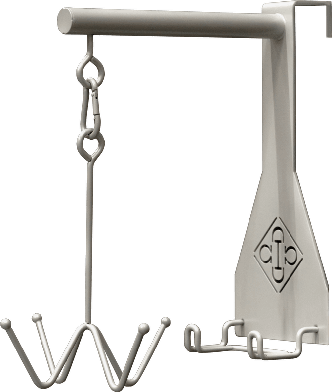 Kentucky Grooming Deluxe varustekoukku Hopea