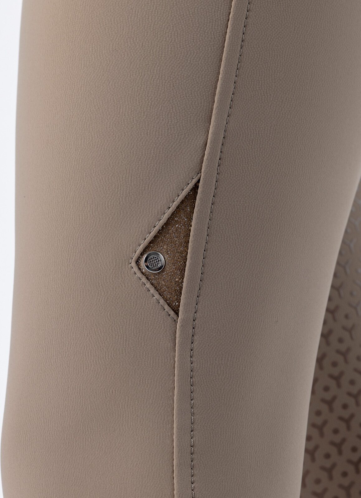 Equiline Crystalek kneegrip ratsastushousut Taupe