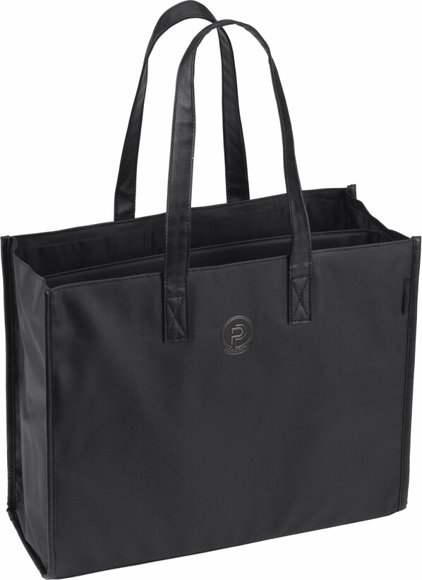 Eskadron Faux Leather shopper laukku Musta