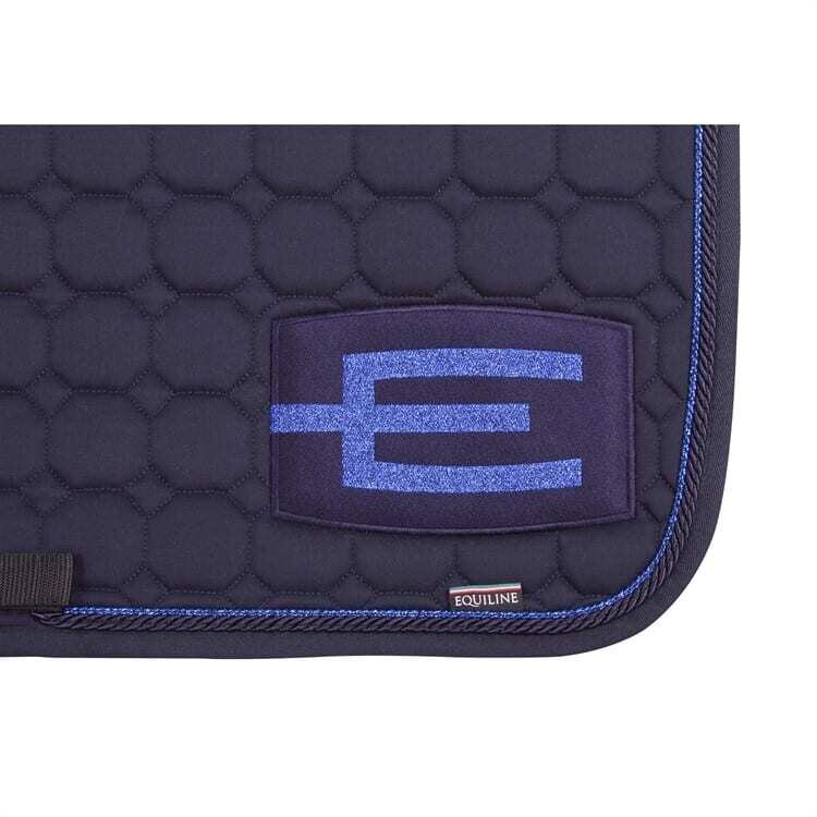 Equiline Octagon E-logo Glitter satulahuopa 2-nyörillä Navy/Sininen