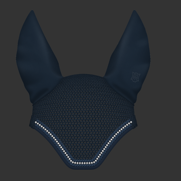 Mattes Soundless Strass korvahuppu Navy