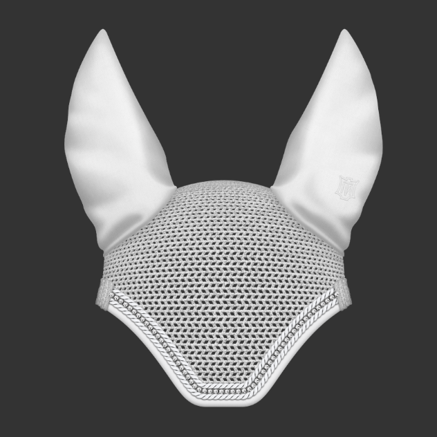 Mattes Soundless Strass korvahuppu Valkoinen