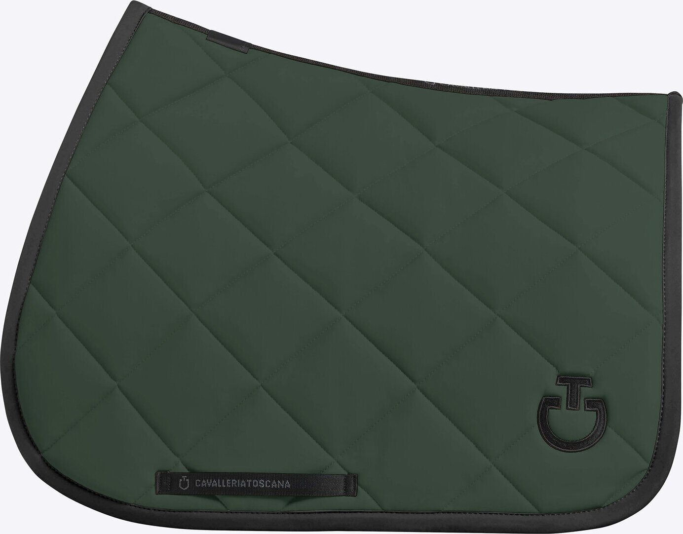 Cavalleria Toscana Diamond Quilted Jersey satulahuopa Jungle green/Musta
