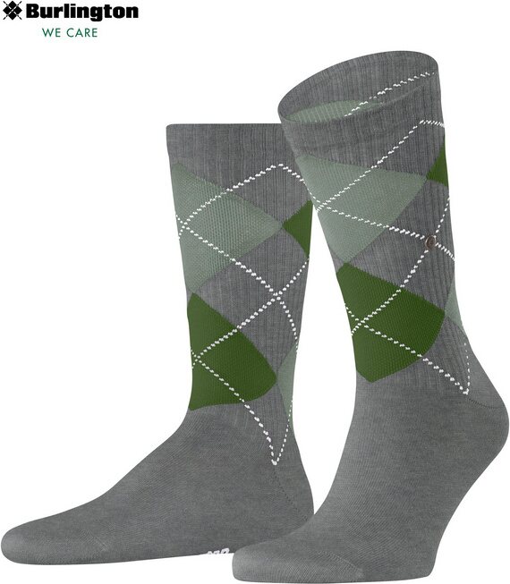 Burlington Rib Court miesten sukat Light Grey mel.