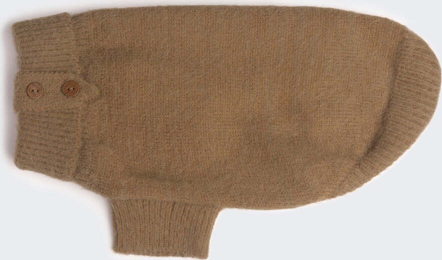 PAIKKA Furry koiran neule Ruskea