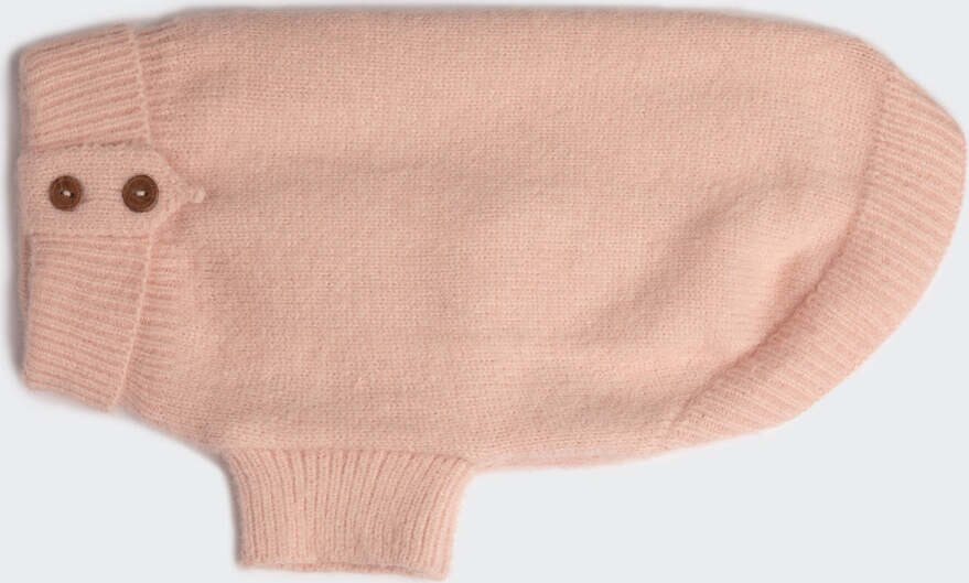 PAIKKA Furry koiran neule Vaaleanpunainen