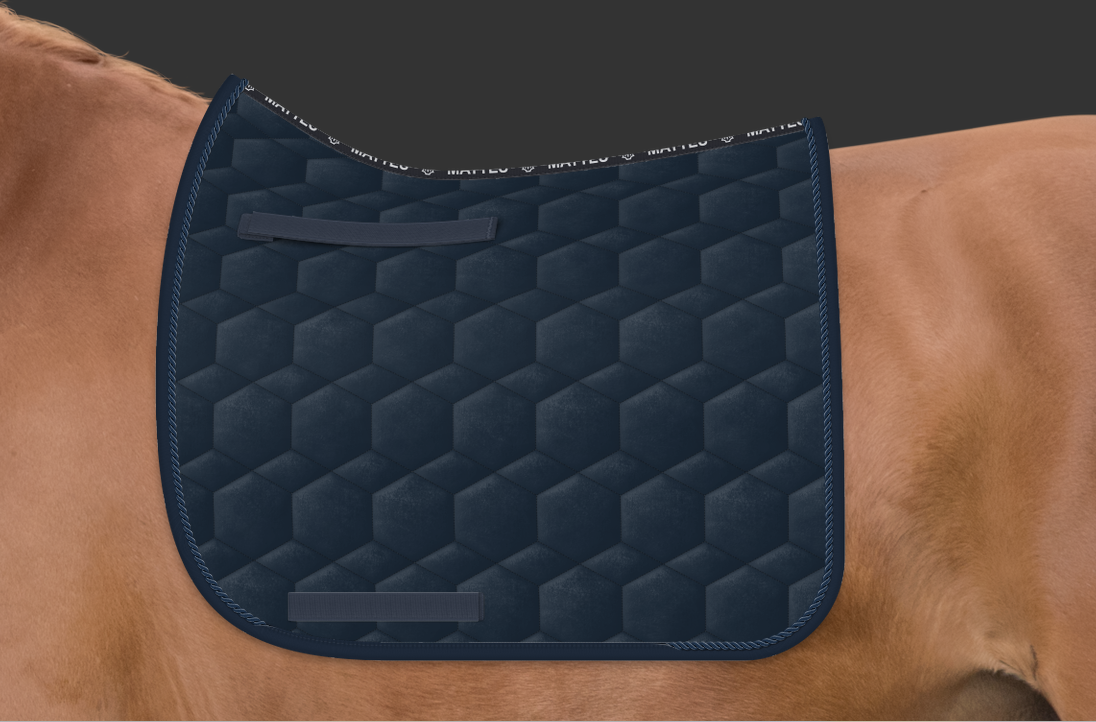 Mattes Velvet Square satulahuopa Navy