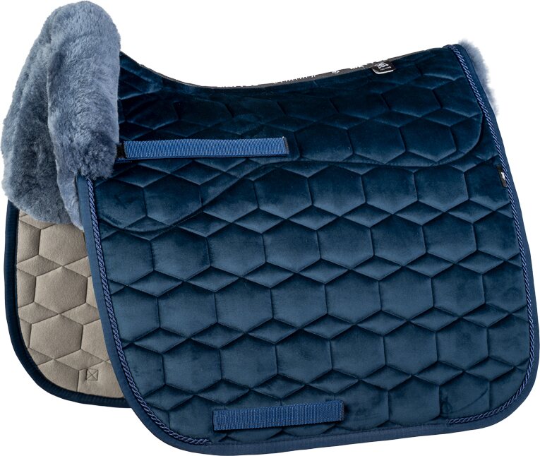 Mattes AW25 Velvet lampaankarvasatulahuopa Navy