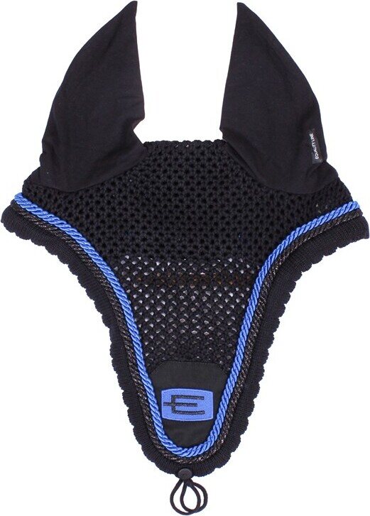 Equiline Loop pitkä korvahuppu E-logolla Musta/Royal blue