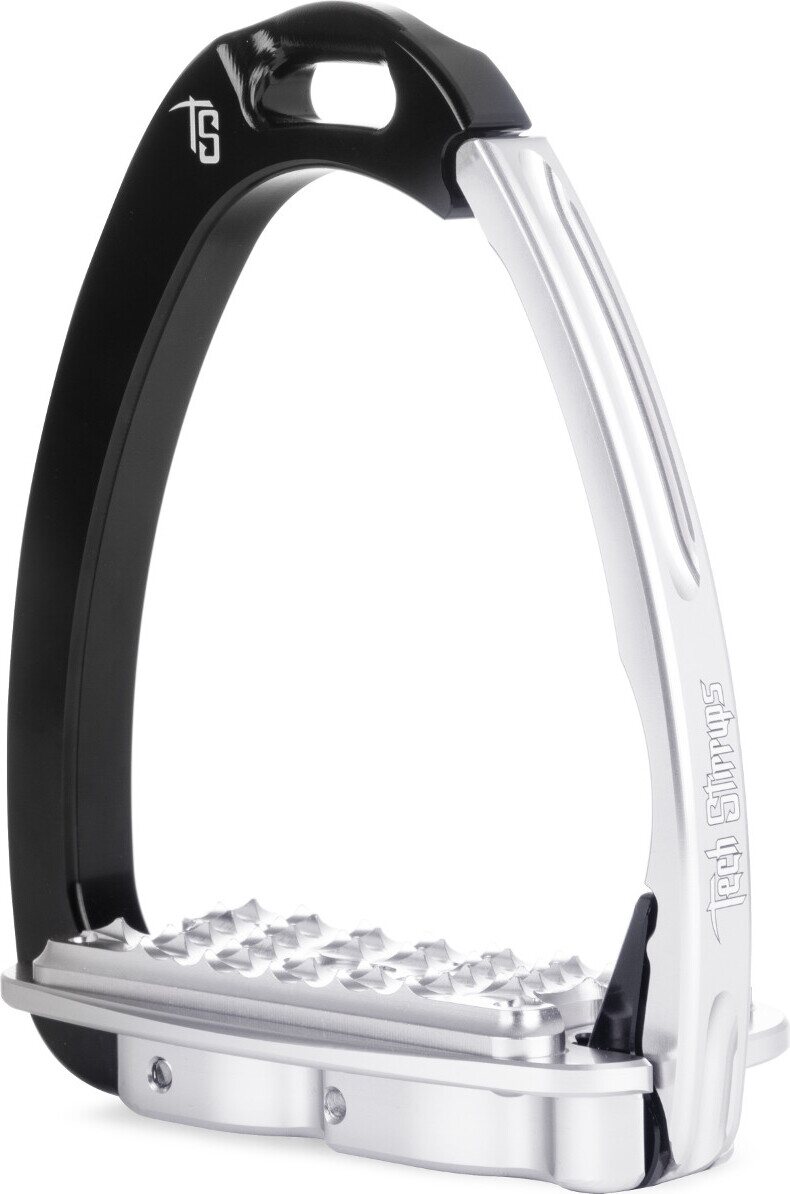 Tech Stirrups Venice Sloped EVO turvajalustimet Musta/Hopea