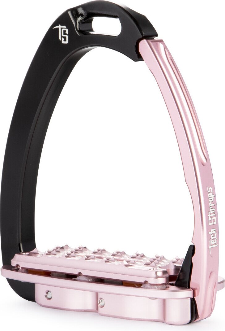 Tech Stirrups Venice Plus EVO turvajalustimet Musta/Vaaleanpunainen