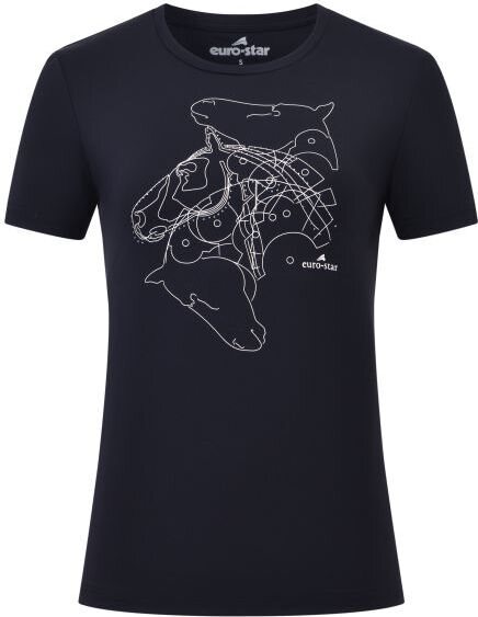 Euro-Star Amelia tekninen t-paita Musta