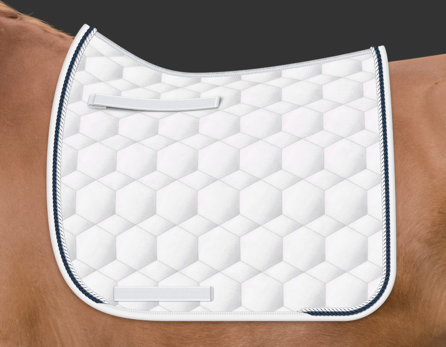 Mattes Sheen Square kisahuopa Navy + valkoinen