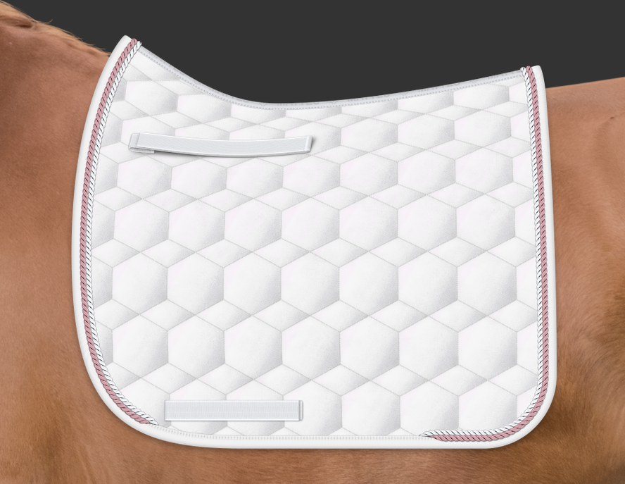 Mattes Sheen Square kisahuopa Altrosa+valkoinen