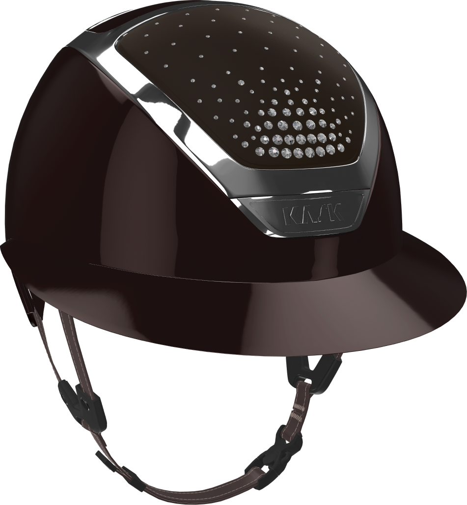 KASK Star lady pure shine custom Passage Ruskea/ Chrome silver