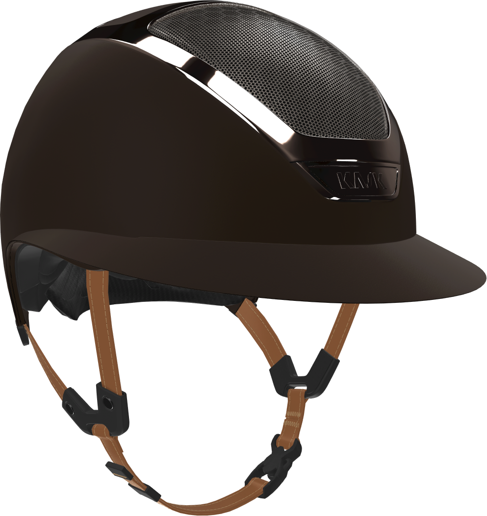 KASK Star Lady Chrome ratsastuskypärä Ruskea/ Ruskea leukahihna