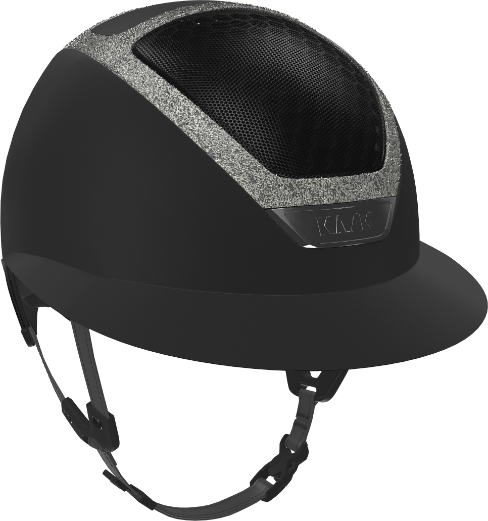 KASK Star Lady Custom crystal frame Musta matta + hopea crystal frame