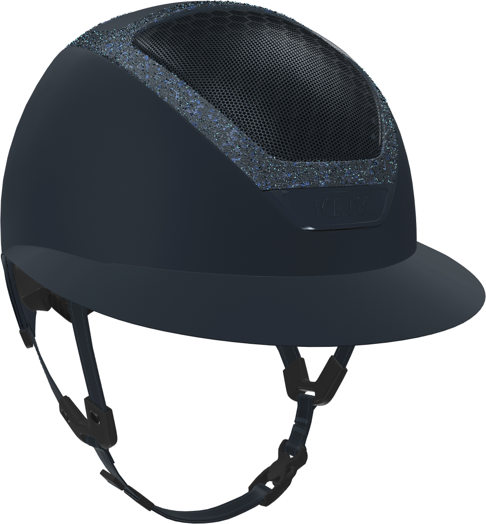 KASK Star Lady Custom crystal frame Navy matta + sininen crystal frame