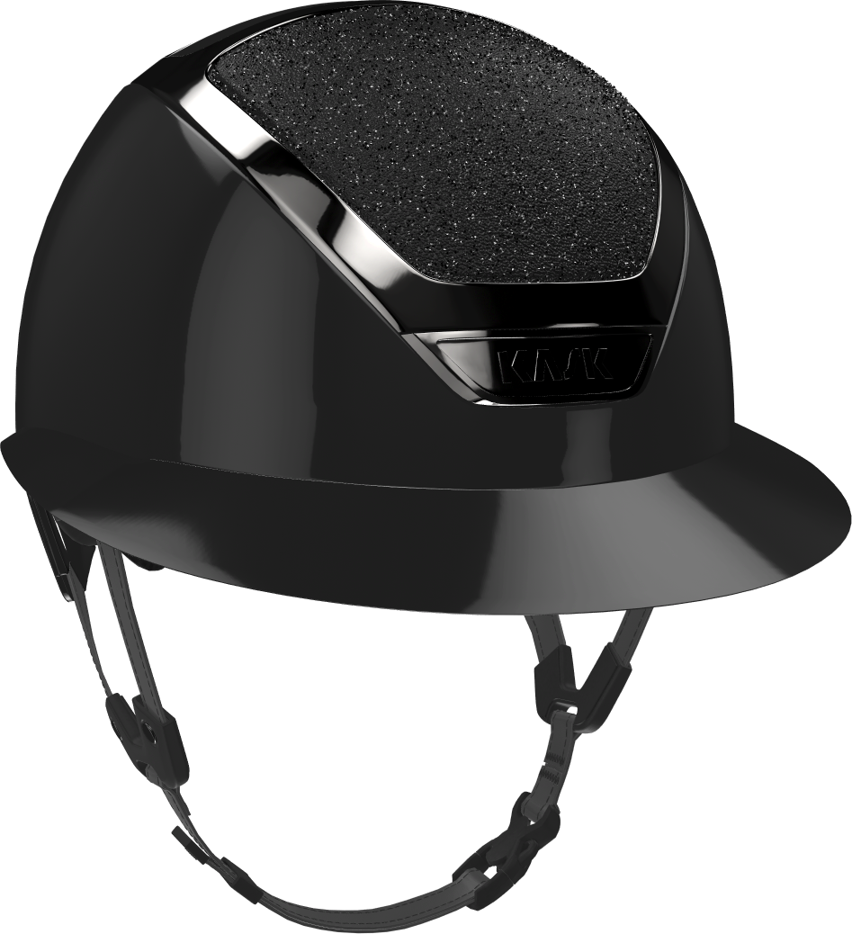 KASK Star lady custom crystal carpet Musta kiiltävä/ Musta