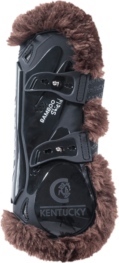 Kentucky Vegan sheepskin tendon boots bamboo elastic Musta/Ruskea