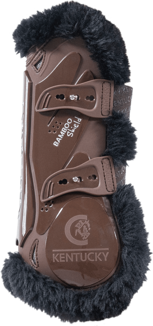 Kentucky Vegan sheepskin tendon boots bamboo elastic Ruskea/Musta