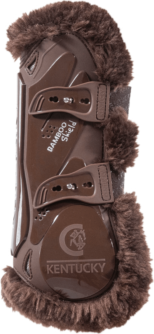Kentucky Vegan sheepskin tendon boots bamboo elastic Ruskea/Ruskea
