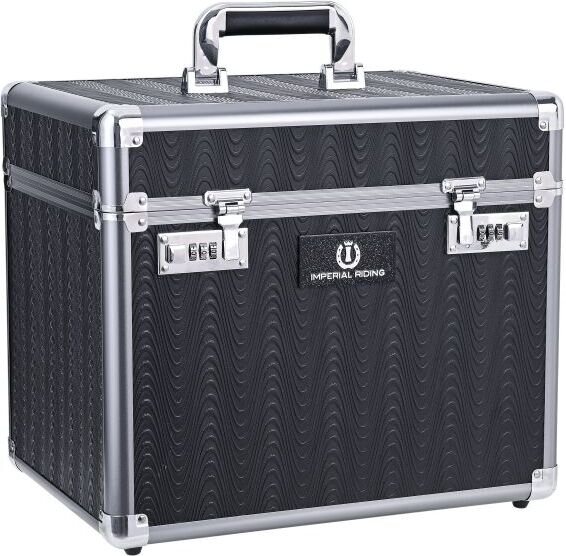Imperial Riding Grooming box shiny hoitolaatikko Grey - black