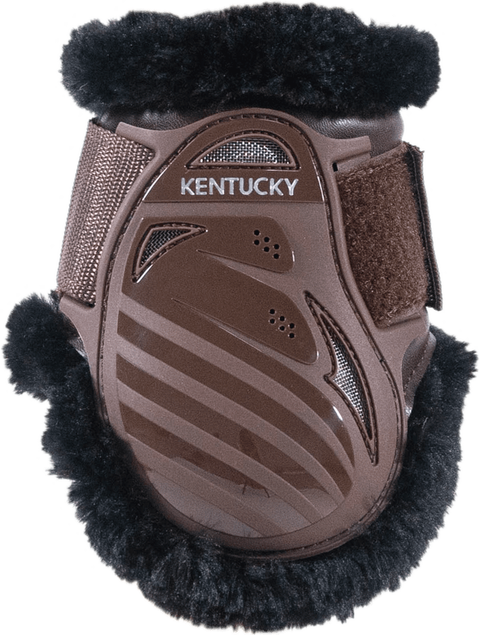Kentucky Young Horse takasuojat karvalla Ruskea/Musta