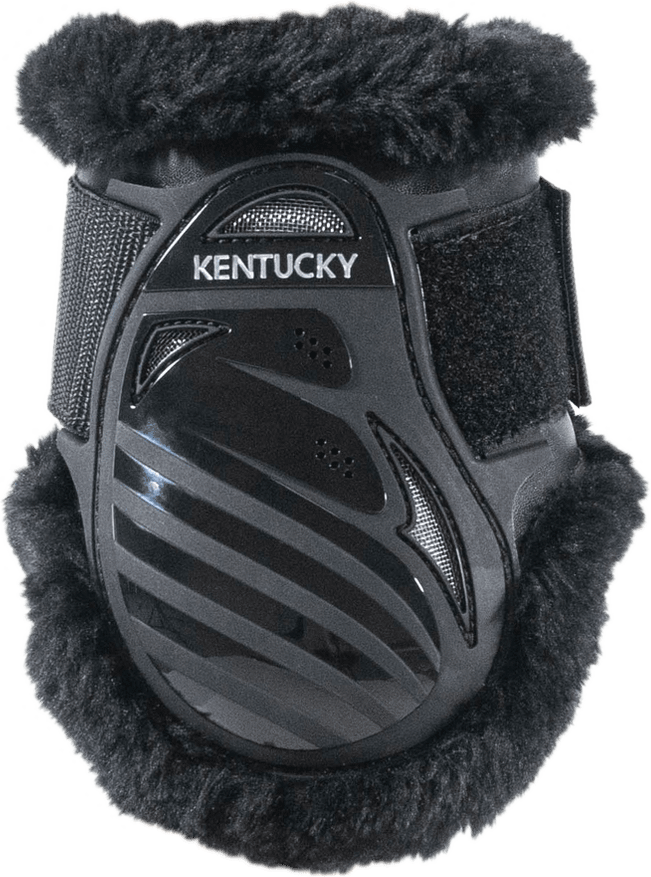 Kentucky Young Horse takasuojat karvalla Musta/Musta
