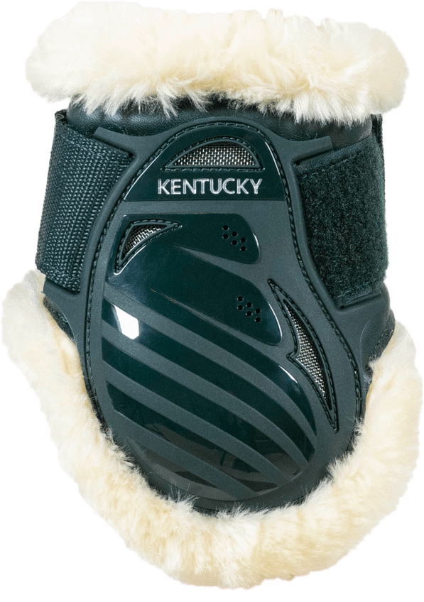 Kentucky Young Horse takasuojat karvalla Tummanvihreä