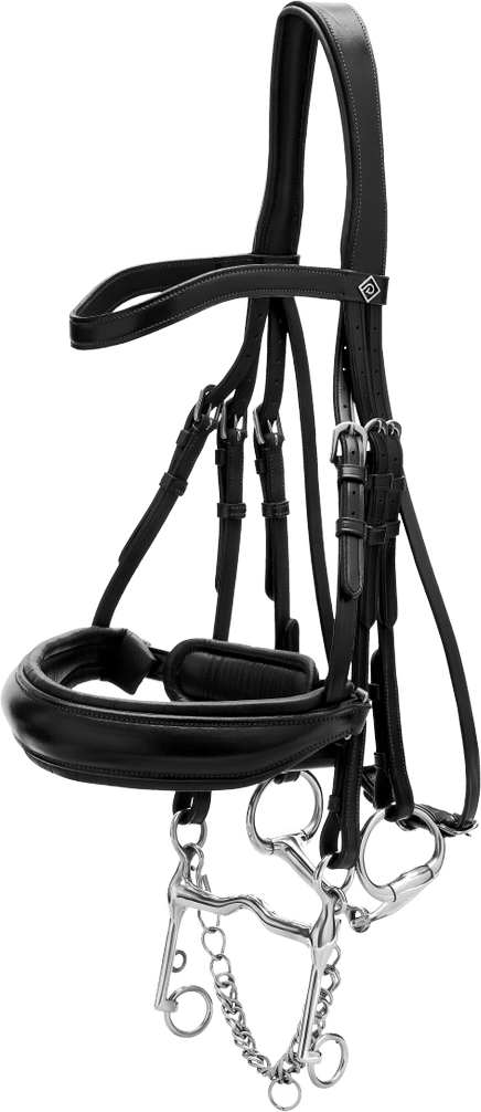 Dy'on Matte Large Crank Noseband Kankisuitset Musta