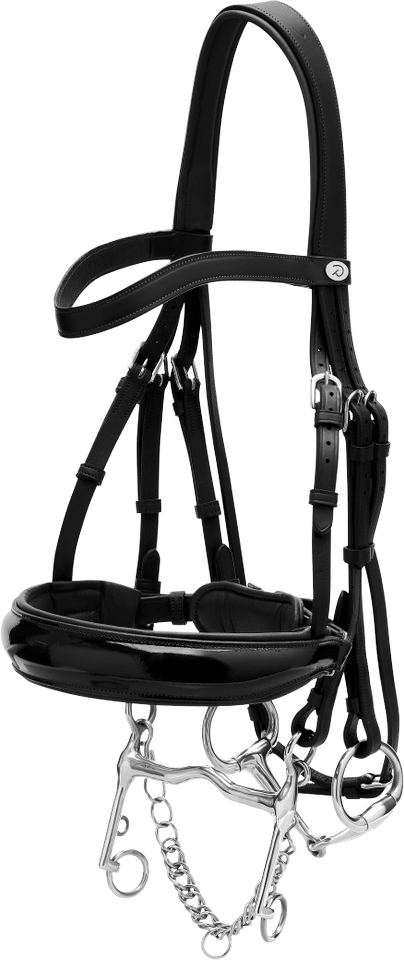 Dy'on Patent large crank noseband kankisuitset Musta