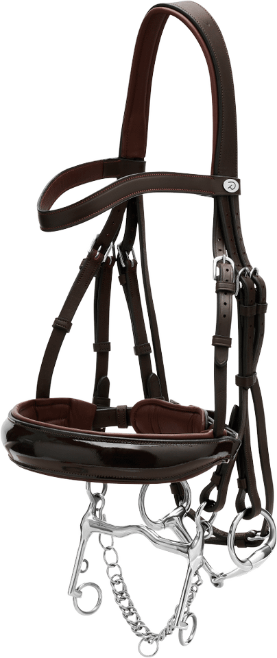 Dy'on Patent large crank noseband kankisuitset Ruskea