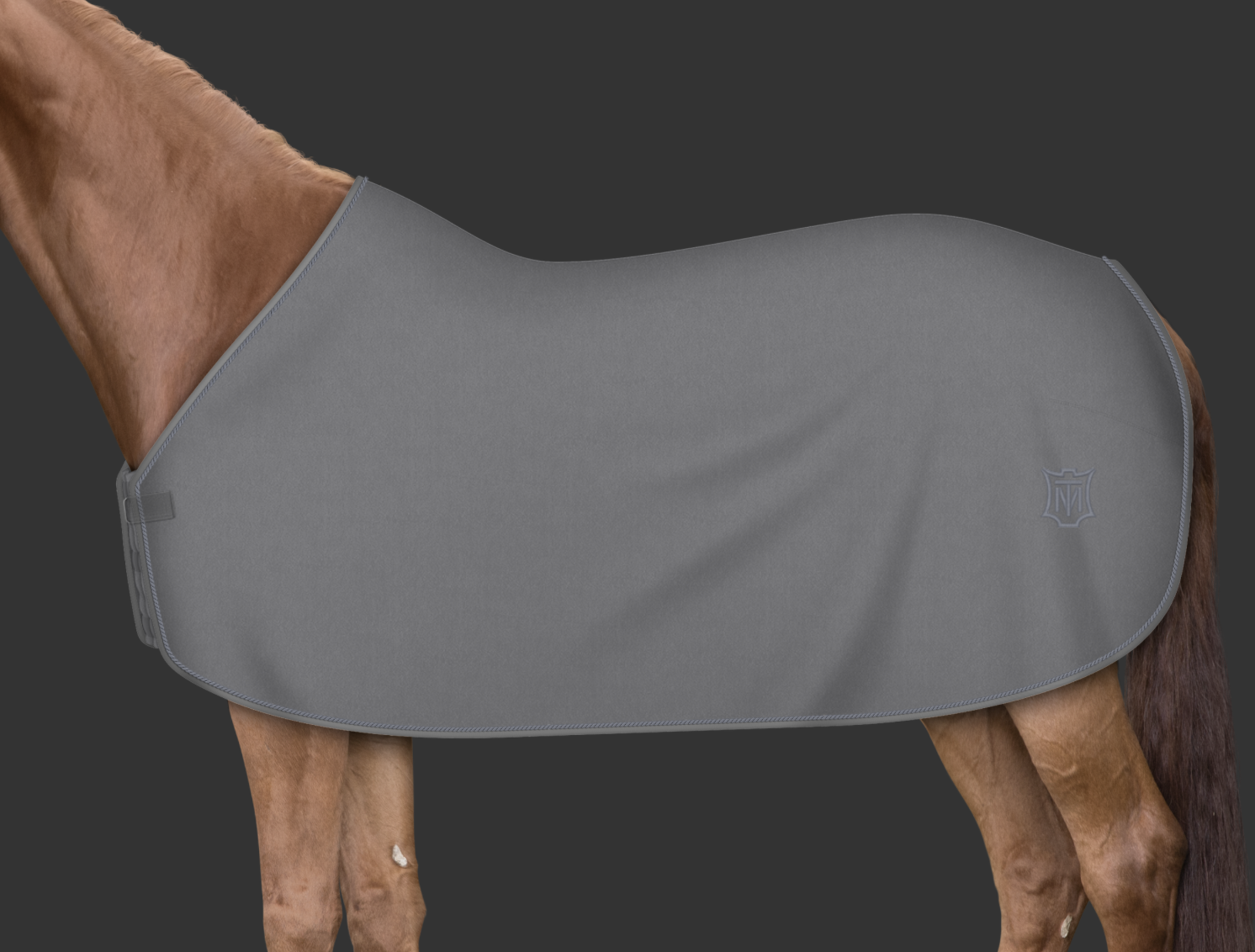 Mattes custom fleece-loimi Harmaa