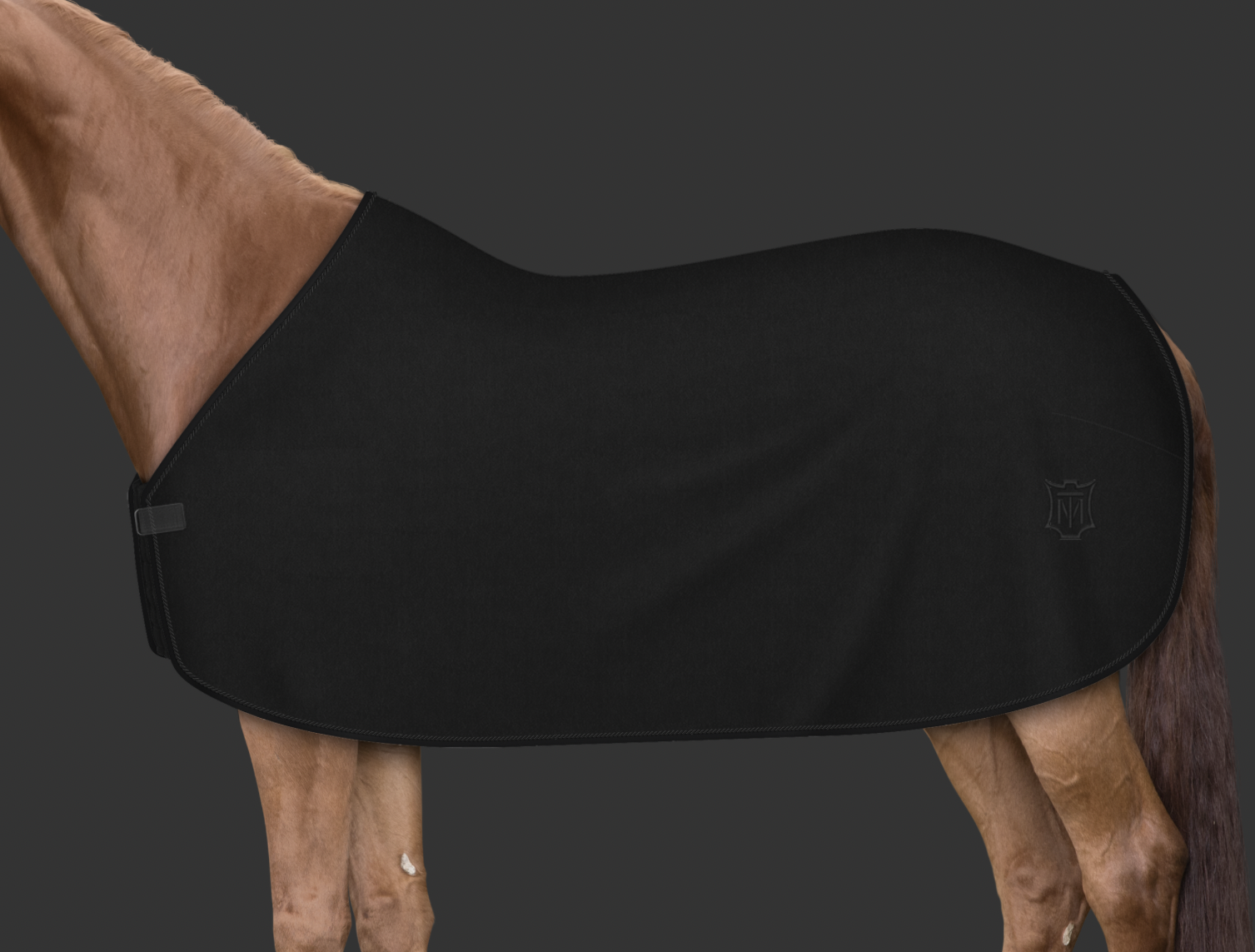 Mattes custom fleece-loimi Musta