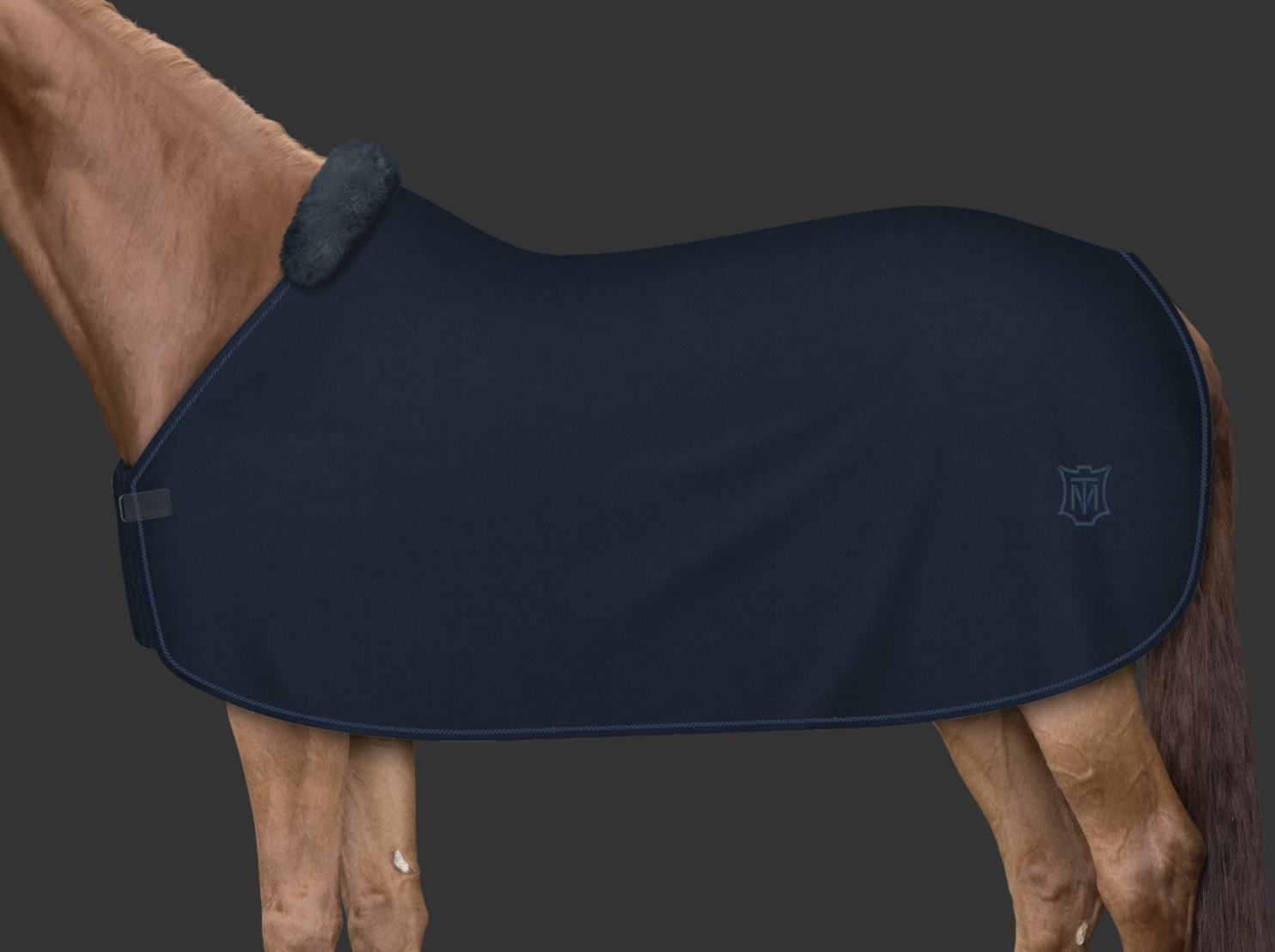 Mattes Custom fleece-loimi fur Navy