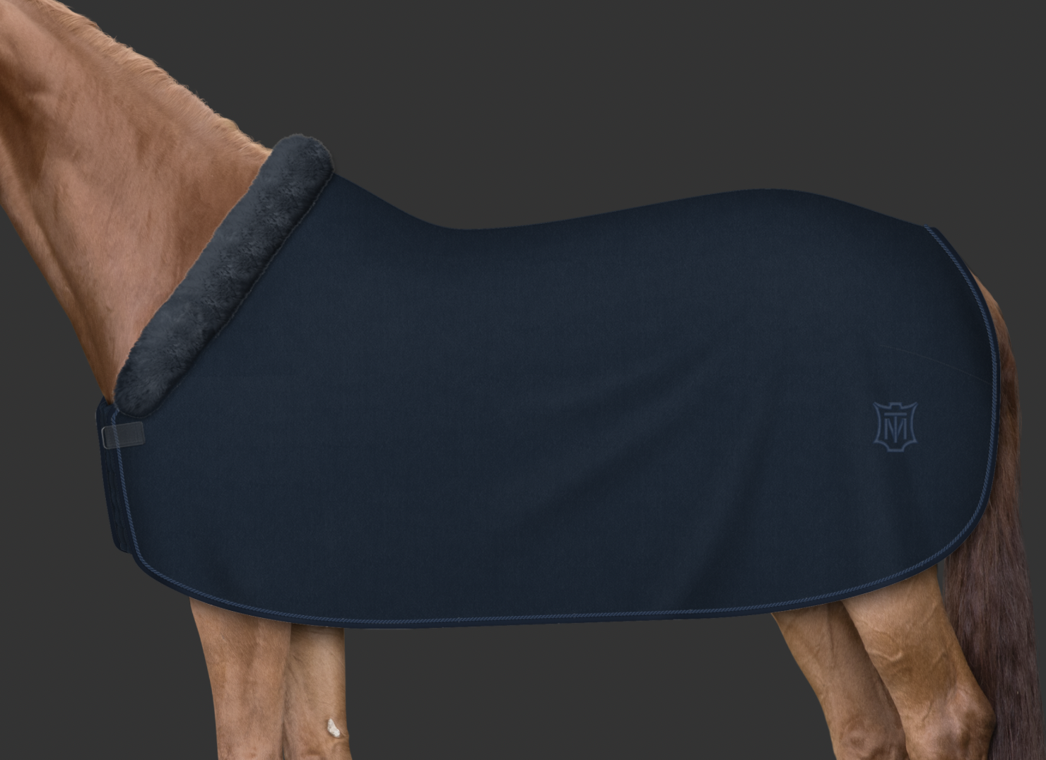 Mattes Custom fleece-loimi fullfur Navy