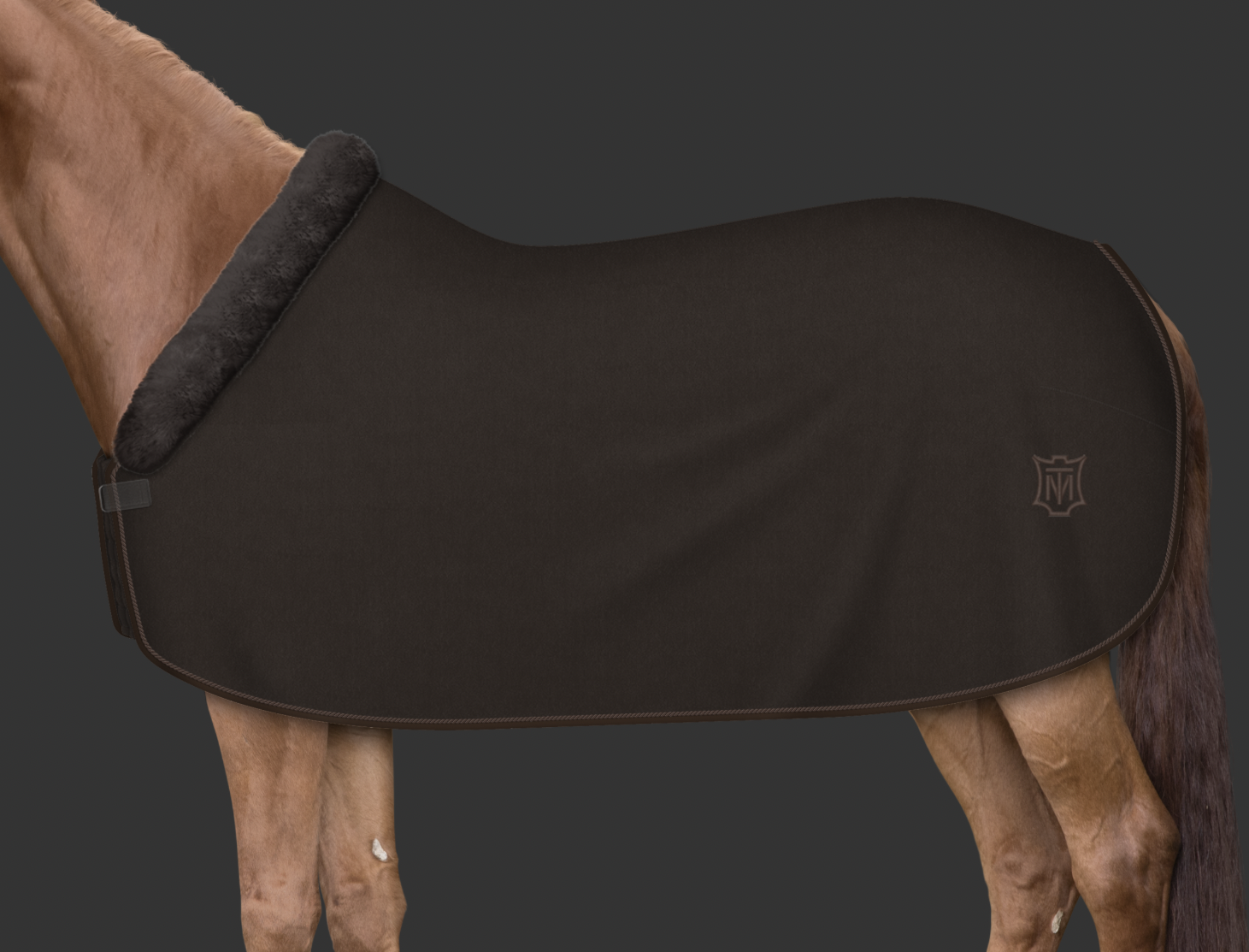 Mattes Custom fleece-loimi fullfur Ruskea