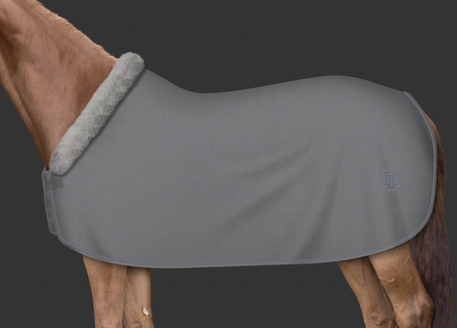 Mattes Custom fleece-loimi fullfur Harmaa