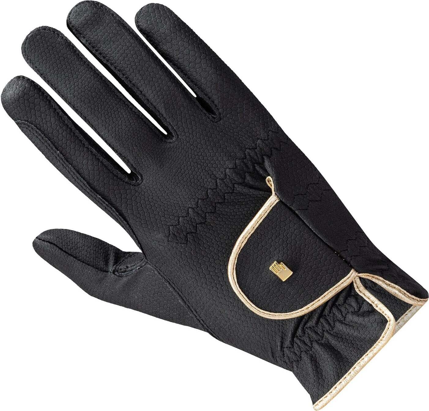 Roeckl Lona ratsastushanskat Musta/Kulta