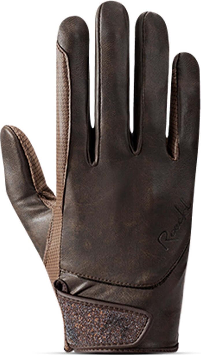 Roeckl Lusita ratsastushanskat Mocha Antique