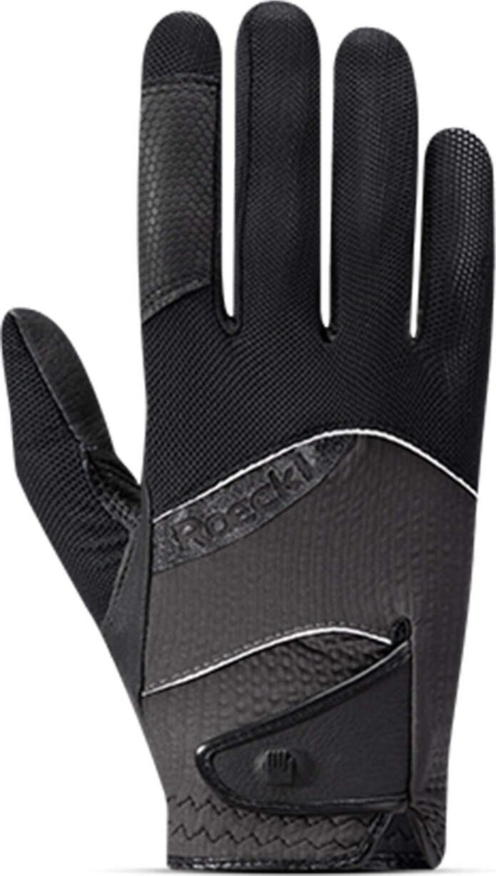 Roeckl Millero ratsastushanskat Musta/Volcanic Ash