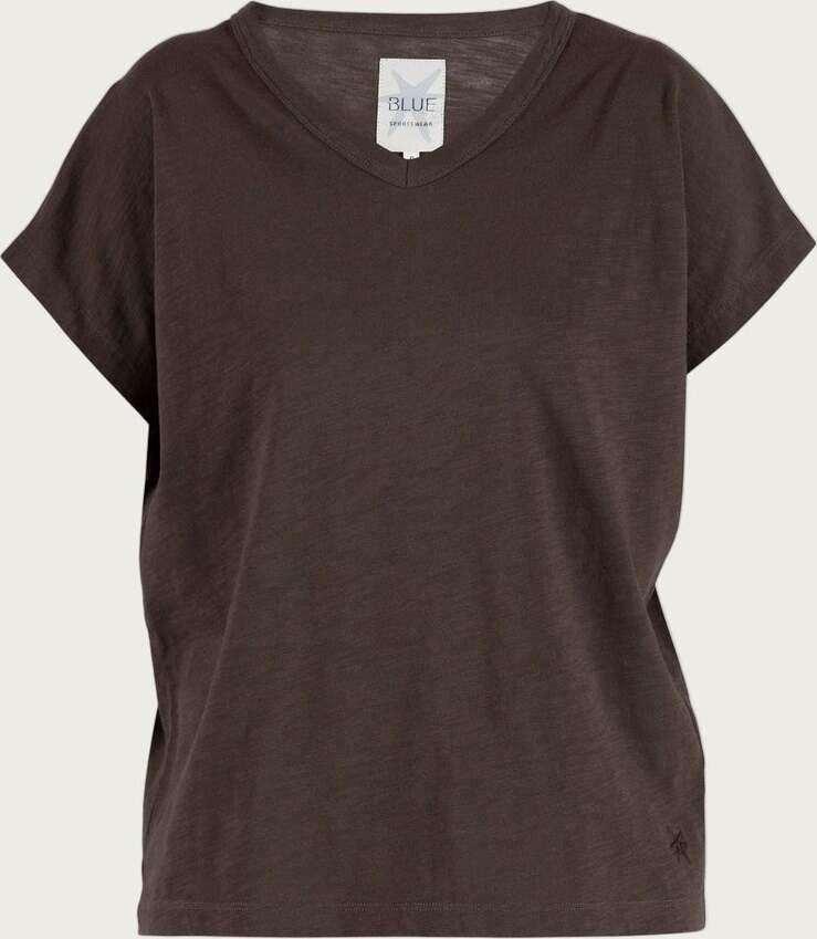 BLUE Lydia flamé t-paita Coffee