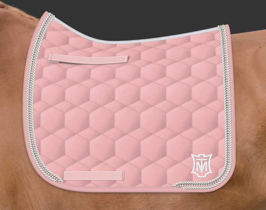 Mattes Sheen Squarepad timanteilla Vaaleanpunainen + perle