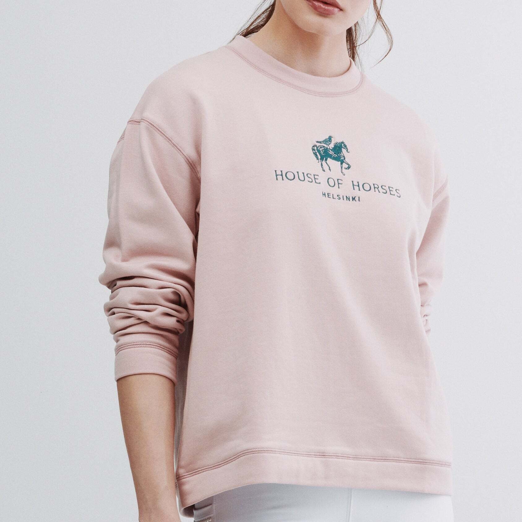House of Horses Logo Soft Sweatshirt Old Rose
