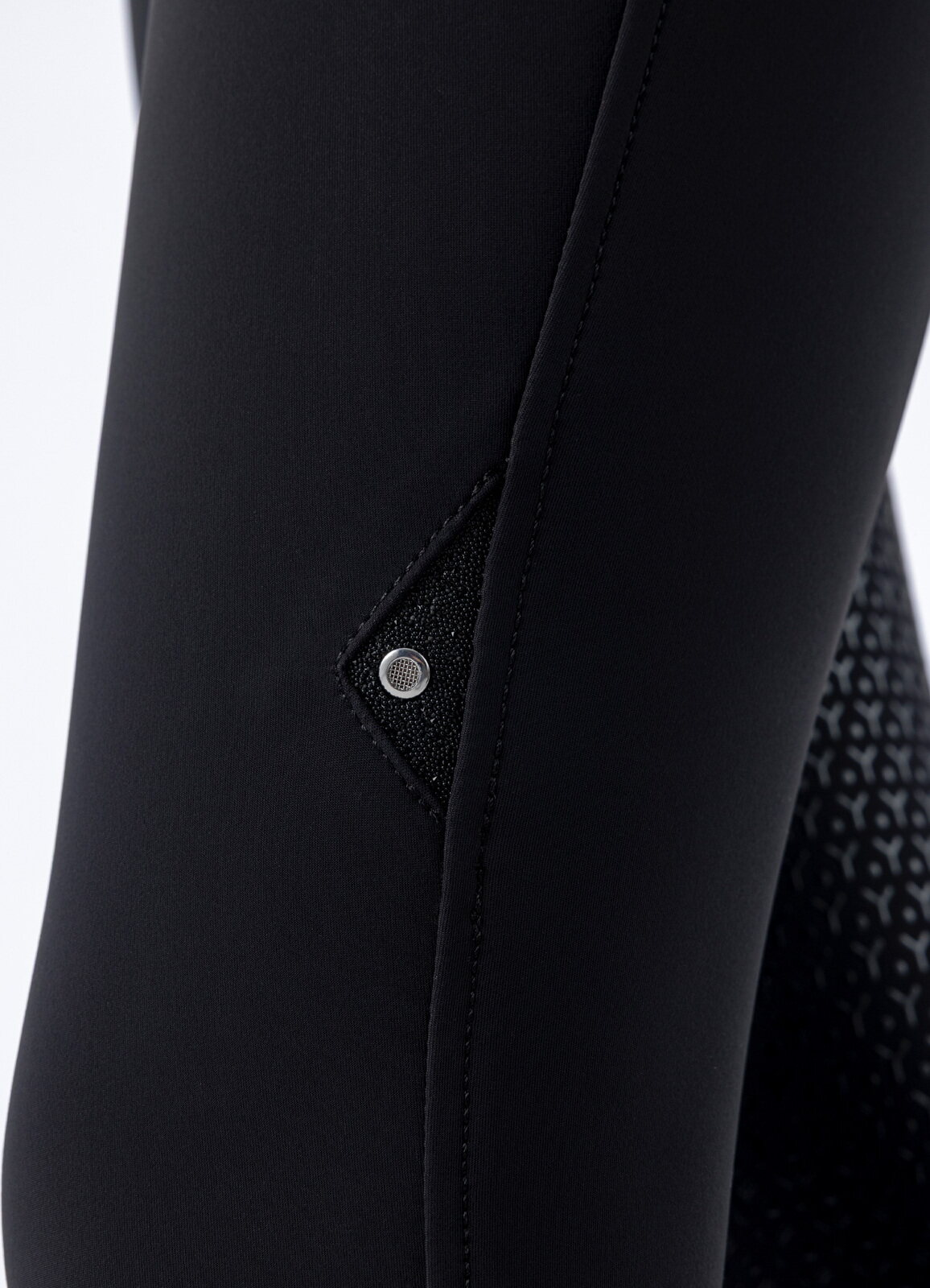 Equiline Crystalek kneegrip ratsastushousut Musta