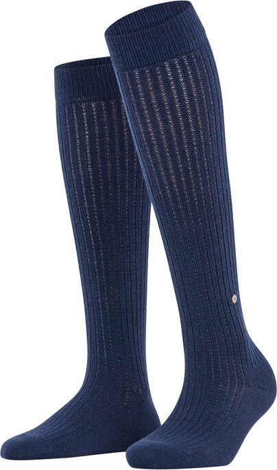 Burlington Loom naisten polvisukat Navy